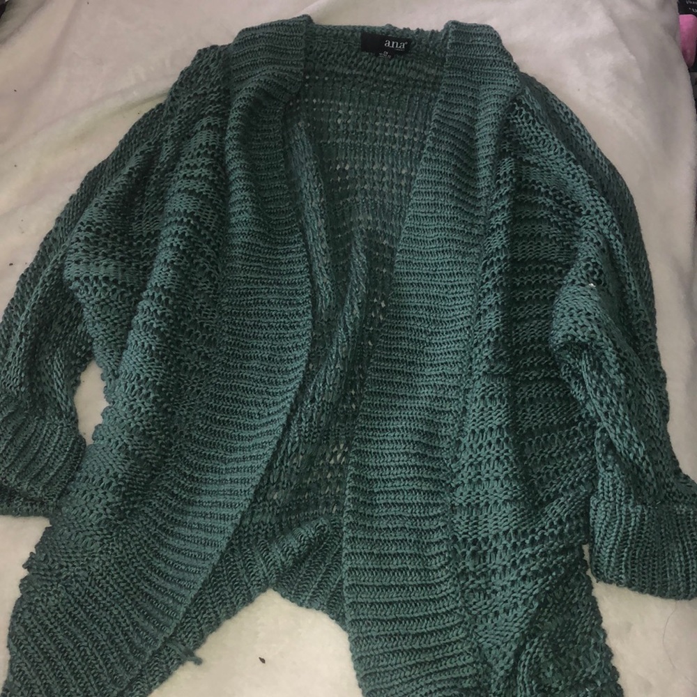 Green cardigan